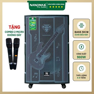  Loa Kéo Nanomax A-500 Bass 50cm 980W – Trải Nghiệm Karaoke Di Động Đỉnh Cao 