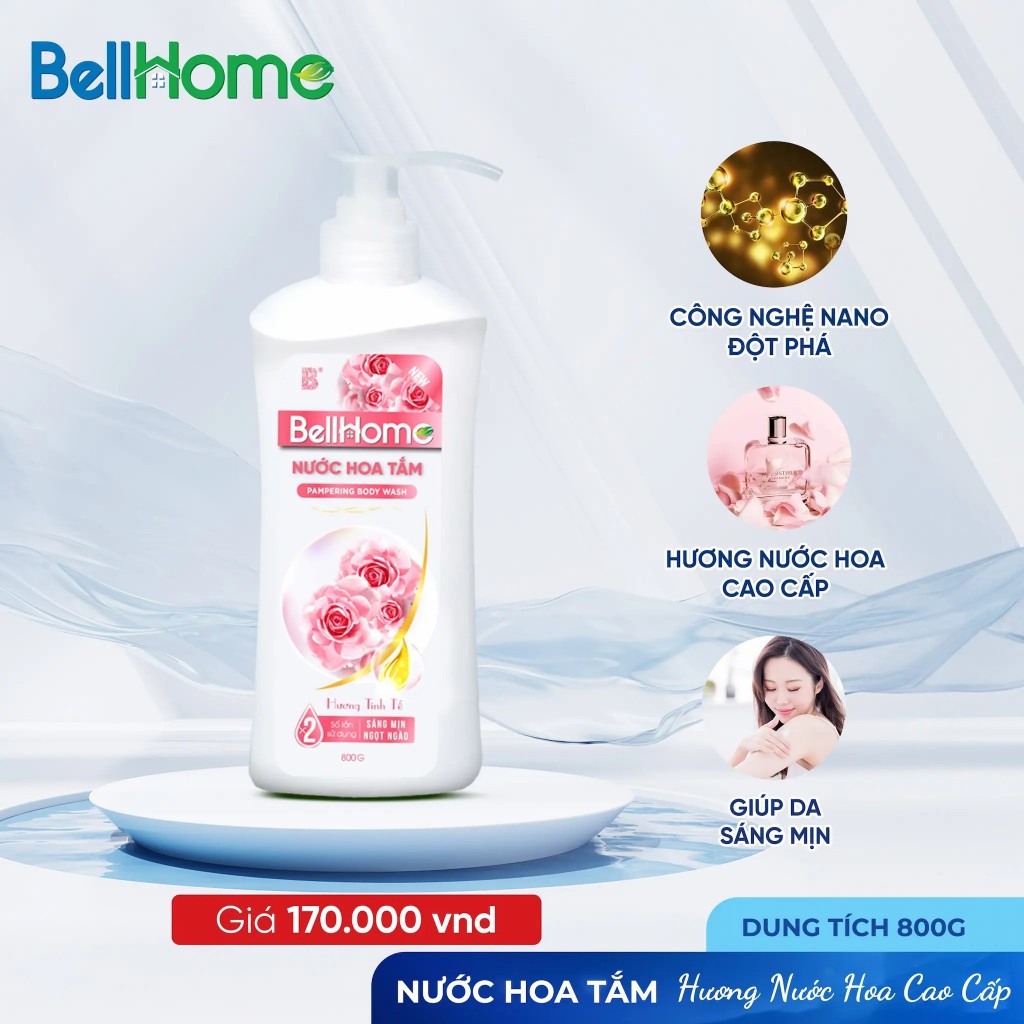 Nước Hoa Tắm Bell Home 800G