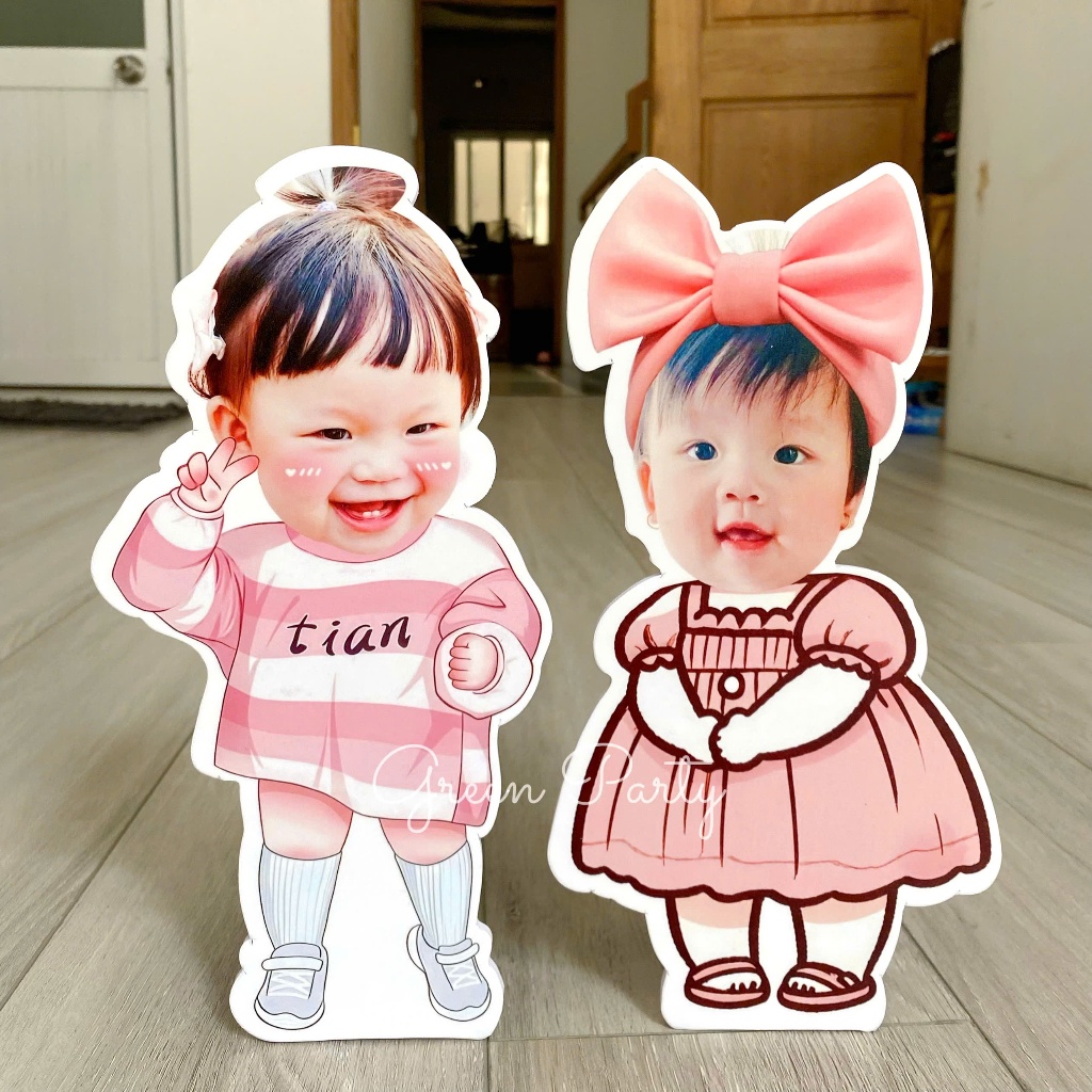 (Inbox chọn mẫu) Chibi Thôi Nôi Sinh Nhật Dễ Thương Cho Bé