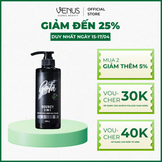 Sữa tắm - gội hương nước hoa Nam 2in1 Gota bạc hà mát lạnh 480G