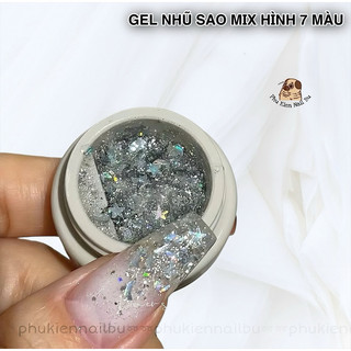  Gel Nhũ Galaxy Mix Sao Hũ Gel Nhũ Sao siêu bắt sáng 