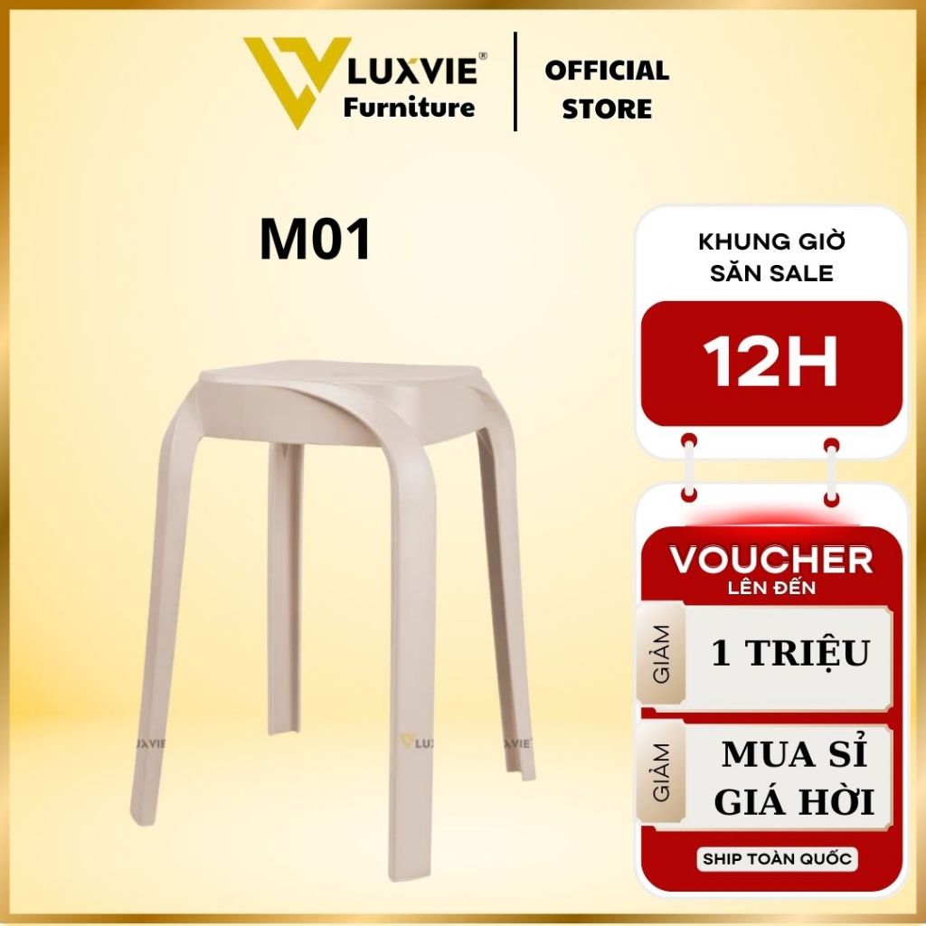 Ghế đôn nhựa M01