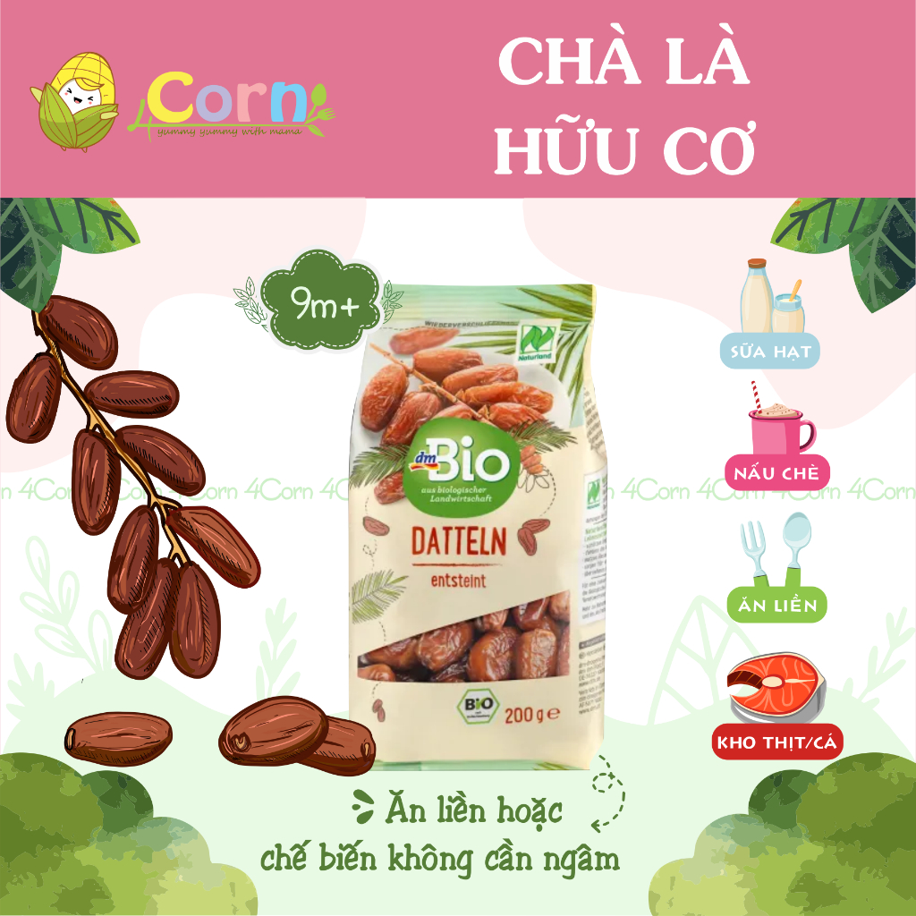 Chà là hữu cơ tách hạt Dmbio - Cho bé 9m+
