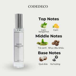 Tinh dầu thơm unisex CODEDECO Matcha Chilling Day 10ml dạng xịt