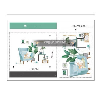 HCM - HÀNG MỚI - DECAL DÁN TƯỜNG PHÒNG KHÁCH, PHÒNG NGỦ, TRÁI CÂY, DÁN HOA QUẢ