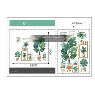 HCM - HÀNG MỚI - DECAL DÁN TƯỜNG PHÒNG KHÁCH, PHÒNG NGỦ, TRÁI CÂY, DÁN HOA QUẢ