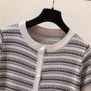 Áo len dệt kim họa tiết thổ cẩm cộc tay co giãn