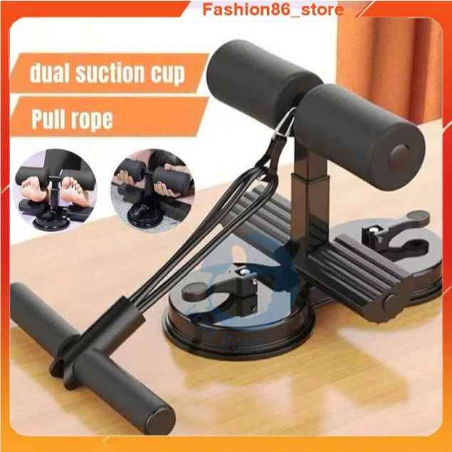 Dụng cụ tập cơ bụng eo gym đồ dùng thể thao tại nhà đa năng có đế hút chân không trụ chữ t gập bụng giảm béo nam nữ