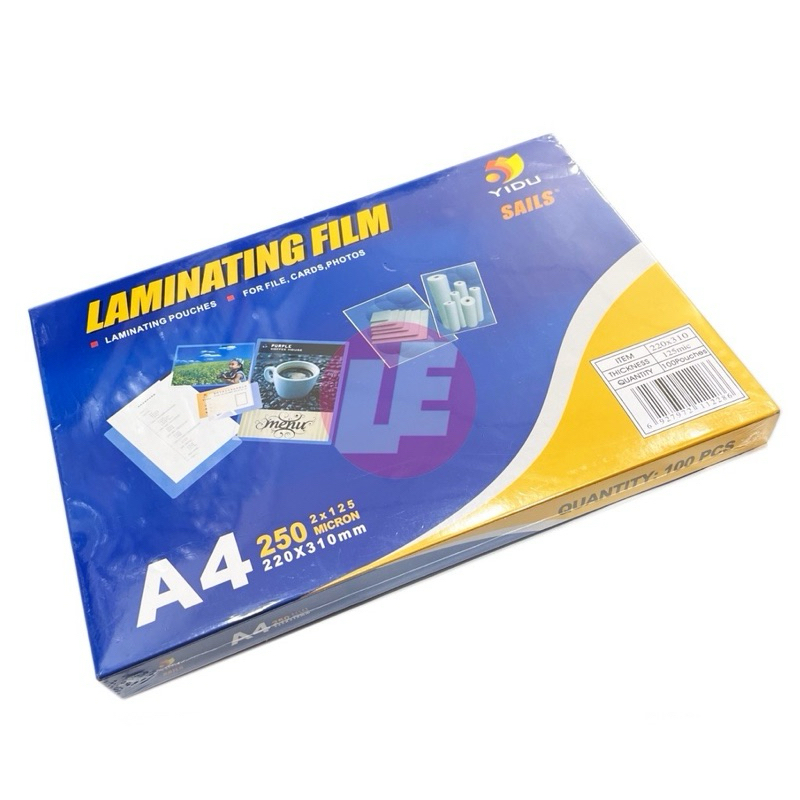 Màng ép plastic A4 220x310mm 125 mic (Xấp 100 Tờ)