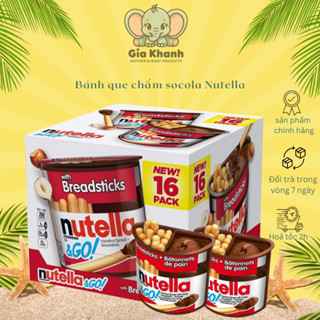  THÙNG 16 HỘP BÁNH QUE CHẤM SOCOLA HẠT DẺ NUTELLA 