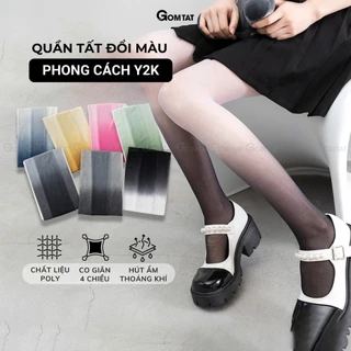 FLASHSALE Quần tất che khuyết điểm chân GOMTAT đổi màu cá tính, tất quần nữ poly siêu dai thon chân - CKD-2514