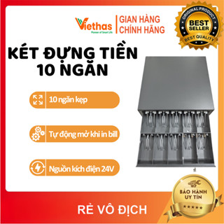 Két Đựng Tiền Thu Ngân RT405, M411 Ngăn Kéo Đựng Tiền 10 Kẹp