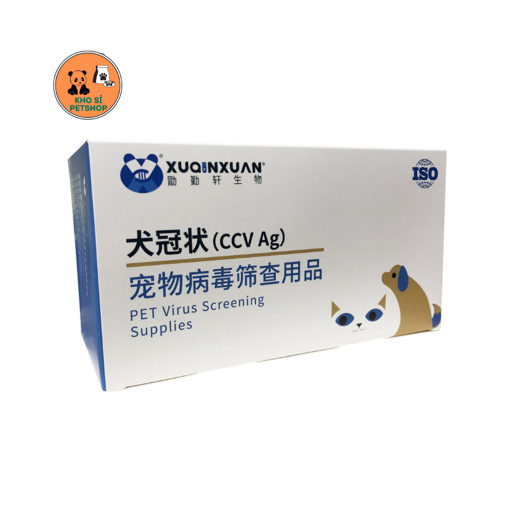 Test nhanh bệnh đi ngoài Corona(CCV) ở chó,1 que test