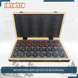  Bộ Cờ Tướng gỗ Tần bì đường kính 4.0 Bàn gấp 39x43x2,5 Chất lượng - SALE Hàng Mới Về 