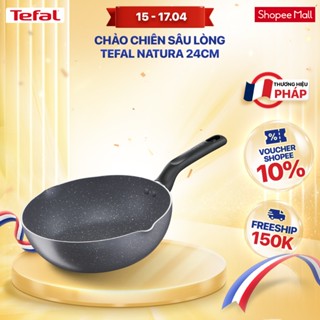 Chảo chiên sâu lòng vân đá Tefal Natura B2266495 24cm