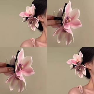 Kẹp Tóc Hoa, Phong Cách Ngọt Ngào Và Dễ Thương, Kẹp Cá Mập Cỡ Lớn Ở Bên Hông Phong Cách Đi Biển, Tạo Không [Q4][T1-KHO2]