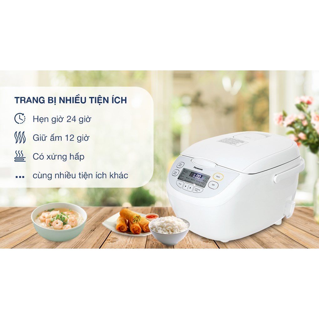 Nồi cơm điện tử Panasonic 1.8 lít SR-CL188WRAM
