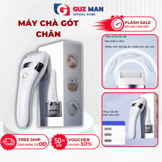  Máy Chà Gót Chân  Tự Động 4 Chế Độ Công Suất Mạnh Tẩy Tế Bào Chết Tặng 3 Đầu Mài Dây Sạc 