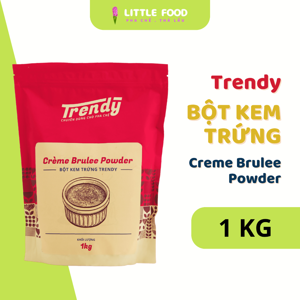  Bột kem trứng Trendy - Túi 1KG - Ngậy béo thơm đậm đà vị trứng 