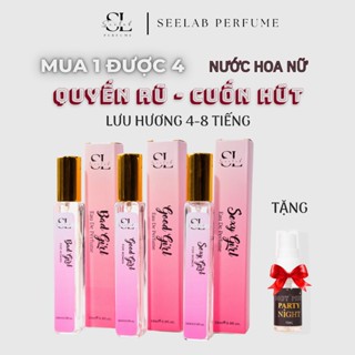 Combo 3c nước hoa nữ Quyến rũ, Cuốn hút 10ml kèm quà tặng- Seelab