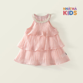  Váy cổ yếm bé gái V3 Nhật hà Kids size đại từ 14-45 kg dáng xuông chất tơ mềm mát cho bé đi biển đi chơi. 