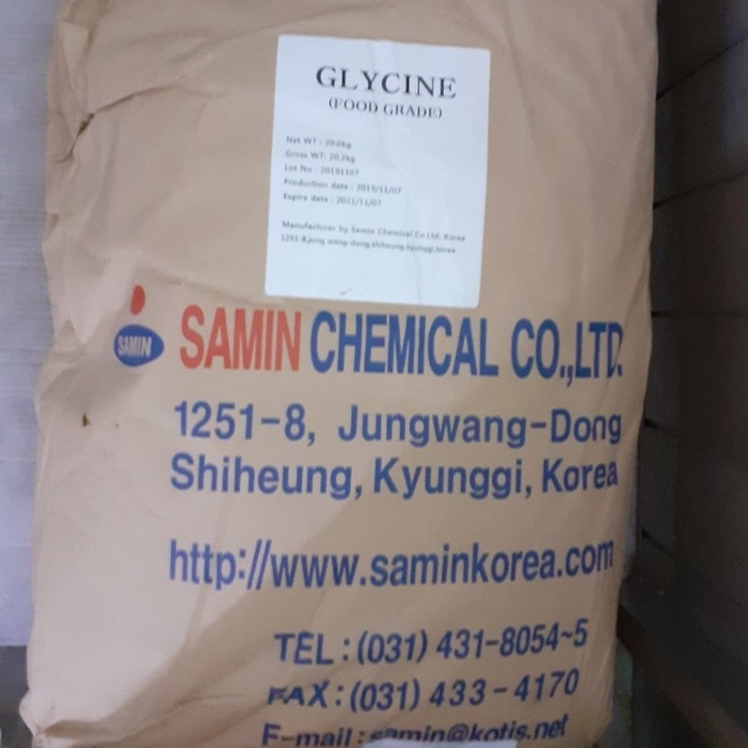 Phụ gia tăng đạm GLYCINE _Bao 20Kg (Samin-Hàn Quốc)