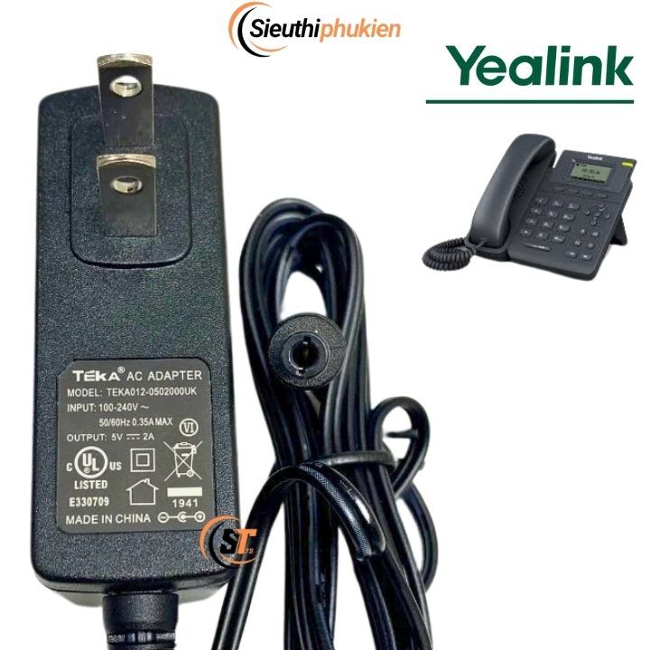 Cục nguồn cho điện thoại Yealink T19 T20 T21 T22 T23 T24 T26 T27 T28 T29, nguồn Yealink 5v