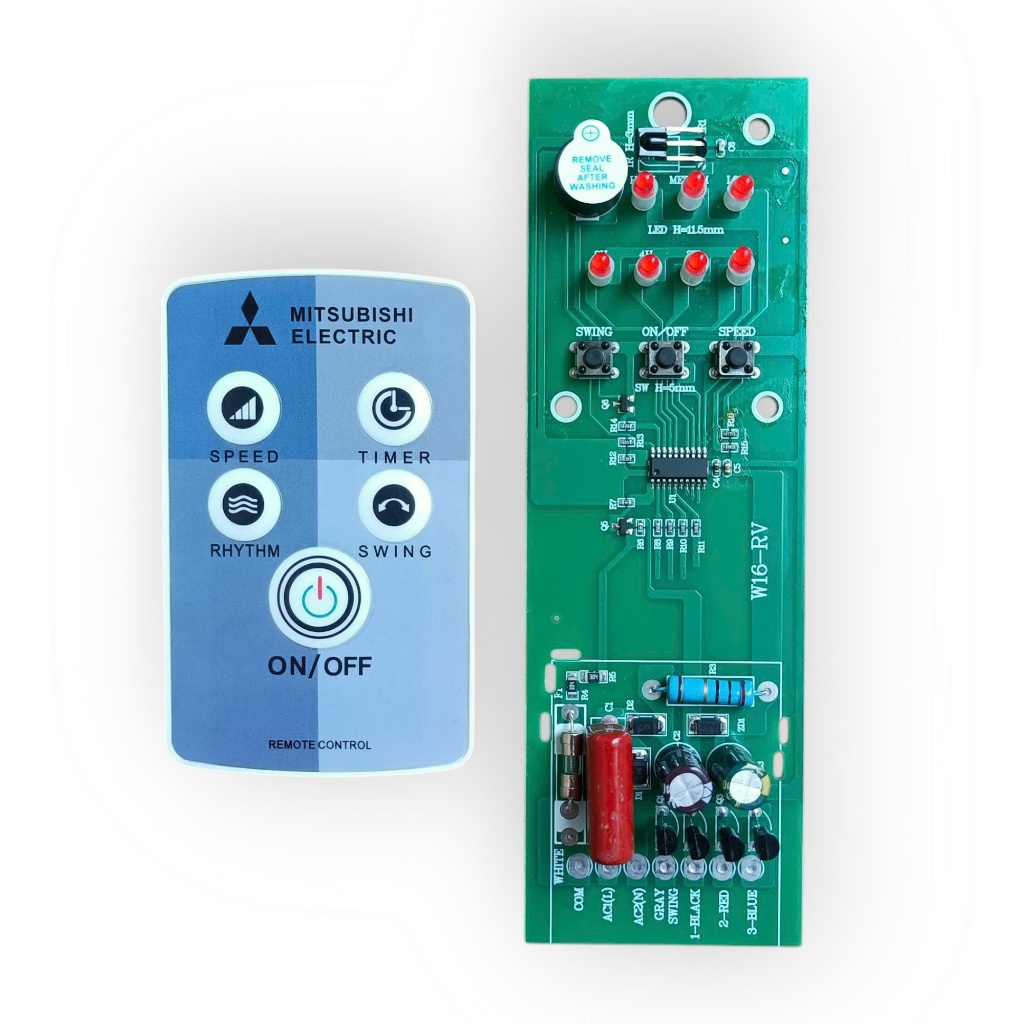 Mạch quạt treo tường Mitsubishi W16-RV.