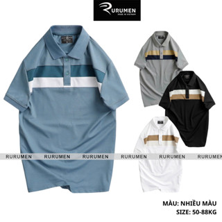 Áo Thun Polo Nam Rurumen Đẹp - Áo Thun Cổ Bẻ Có Nhiều Màu Bền Đẹp Big Size