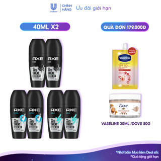 Combo 2 Lăn khử mùi Axe hương nước hoa 40ml nam tính ngăn mùi 48h