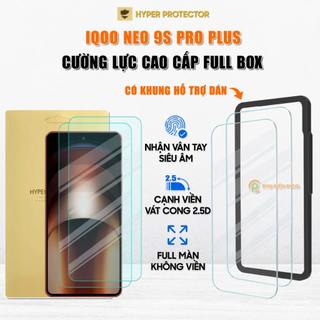  Kính cường lực iQOO Neo 9S Pro Plus trong suốt full màn hình không viền nhận vân tay siêu âm chính hãng HYPER+ 