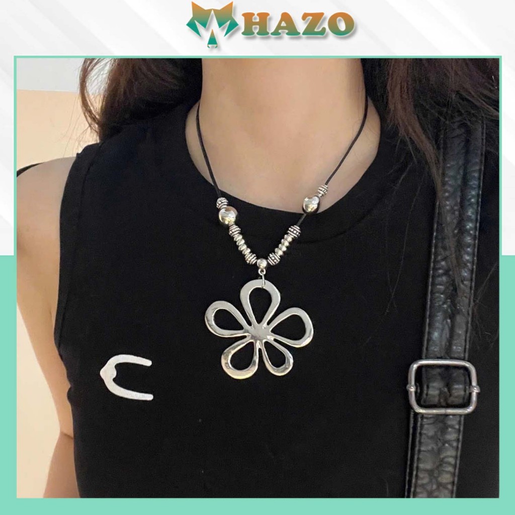 Vòng Cổ Đa Chức năng Y2K 584 Hoa 5 Cánh Phụ kiện Thời trang Điểm nhấn outfit Hot trend Phong Cách Hàn Quốc