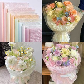  20 Tờ Giấy Nhún Gói Hoa 50x70cm Giấy Nhăn Lót Gói Hoa 7 Màu Pastel Xinh Xắn Phụ Kiện Làm Hoa HAFA SHOP HANDMADE 