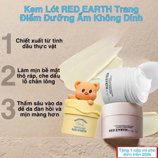 [chính hãng] Kem lót RED EARTH V10 cao cấp dưỡng ẩm và che lỗ chân lông cho lớp make up hoàn hảo