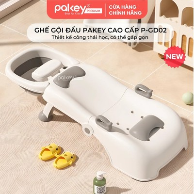 [NEW] Ghế Gội Đầu Cao Cấp Pakey Gấp Gọn Thiết Kế Công Thái Học Cho Bé Nằm Thoải Mái - Bảo Hành Chính Hãng P-GD02