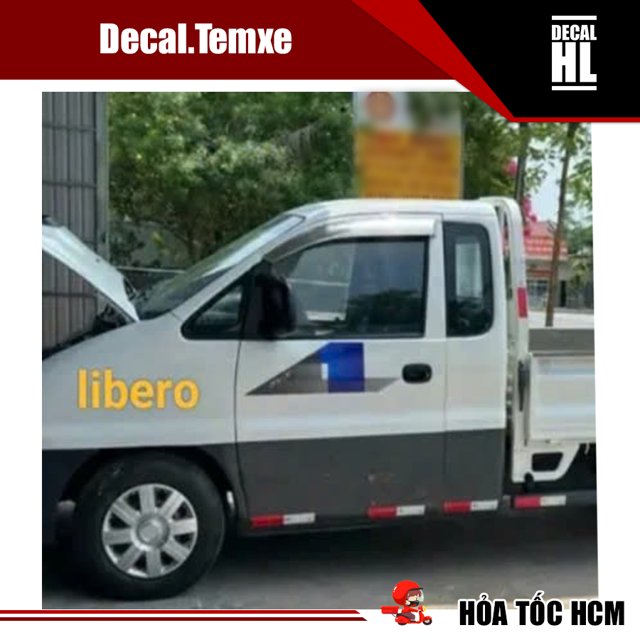 Bộ tem SVX dán xe tải Hyundai Libero.Tem dán cửa xe Libero SVX