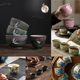  Các Dòng Chén Men Cổ Nhà Tống Vẽ Tay Uống Trà Đạo Bằng Gốm Cảnh Đức Đồ Dụng Cụ Thưởng Chè Cao Cấp Quà Tặng 