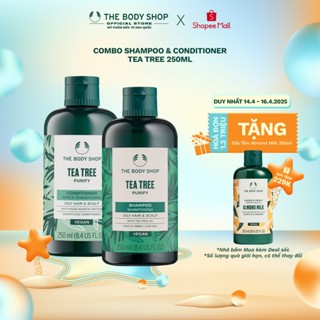 Combo Dầu Gội Và Dầu Xả Tràm Trà Tea Tree Purifying and Balancing Conditioner 250ml The Body Shop