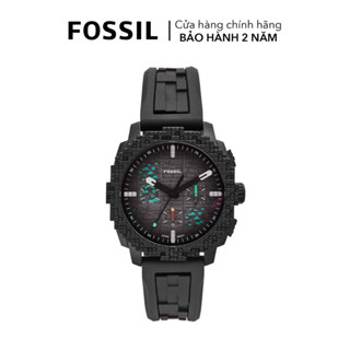  Đồng hồ nam Fossil MINECRAFT mặt đen 44 MM dây Silicone LE1205 
