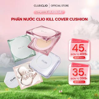 Phấn nước Cushion CLIO Kill Cover Che Khuyết Điểm Hoàn Hảo Skin Fixer, Mesh Glow, High Glow Cushion CLCSKC (Tặng Lõi)