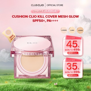 Phấn Nước Cushion CLIO Kill Cover Mesh Glow 15g Che Phủ Khuyết Điểm Tự Nhiên ( Tặng kèm lòi refill) CLCSMESH