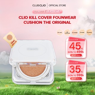 Phấn nước CLIO Kill Cover Founwear Cushion The ORIGINAL 15g Che Khuyết Điểm Hoàn Hảo Chính Hãng (Tặng kèm lõi) CLCSNFN