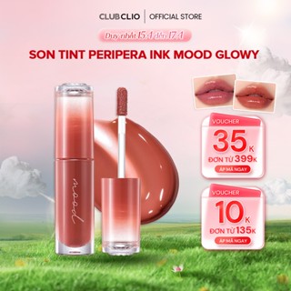 Son Tint Bóng Peripera Ink Mood Glowy Tint 4g / 0.14 oz Căng Mướt Môi, Màu Sắc Sống Động Hàng Chính Hãng PESINKGLOWY