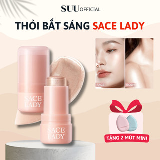 (TẶNG 2 MÚT MINI) Phấn Bắt Sáng Thỏi SACE LADY Nhũ Highlight Bắt Sáng Kết Cấu Dạng Thạch Mỏng Nhẹ