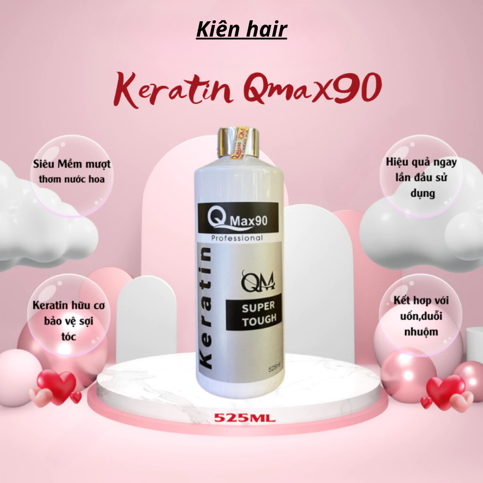 Keratin Qmax90 hỗ trợ phục hồi tóc hư tổn, khô xơ hiệu quả