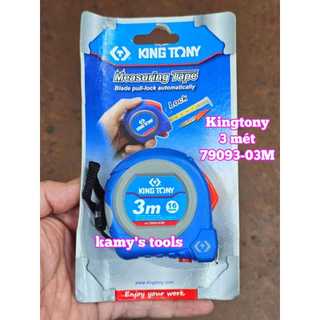 Thước cuộn thép 3m bản 16mm kingtony model 79093-03m, thước kéo 3m 3 mét