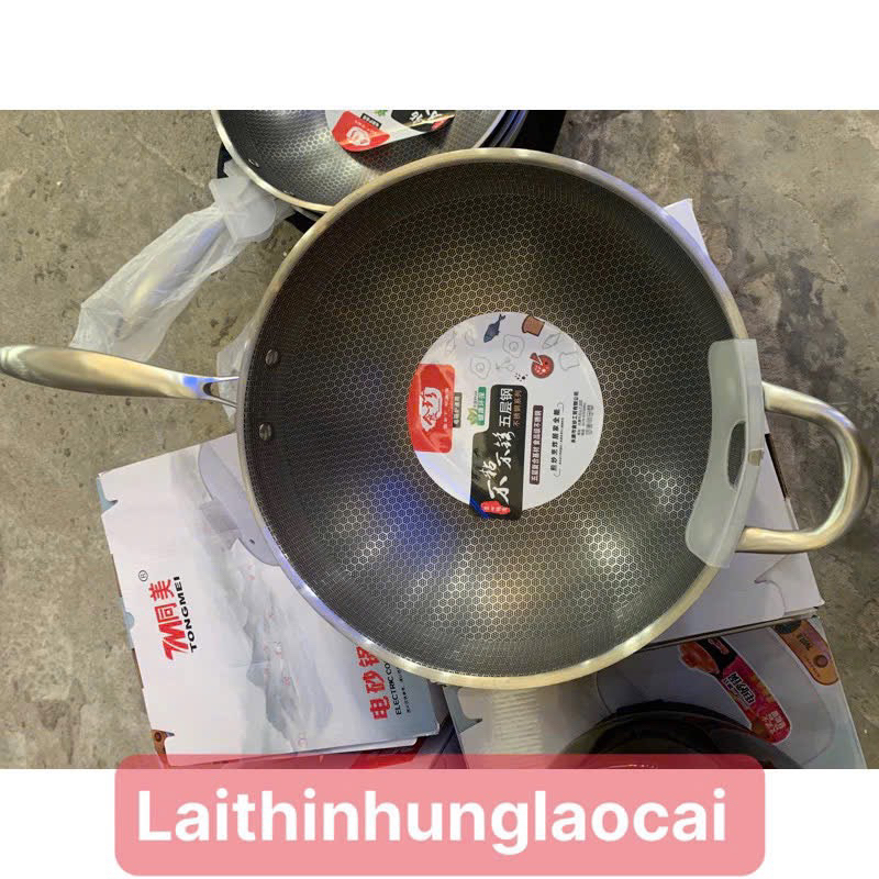 Chảo tổ ong inox nguyên khối dành cho các loại bếp