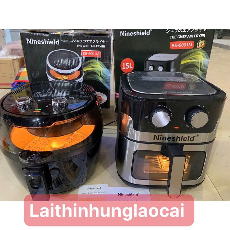 (Xả)Nồi chiên không dầu Nineshield 8 lít và 15 lít