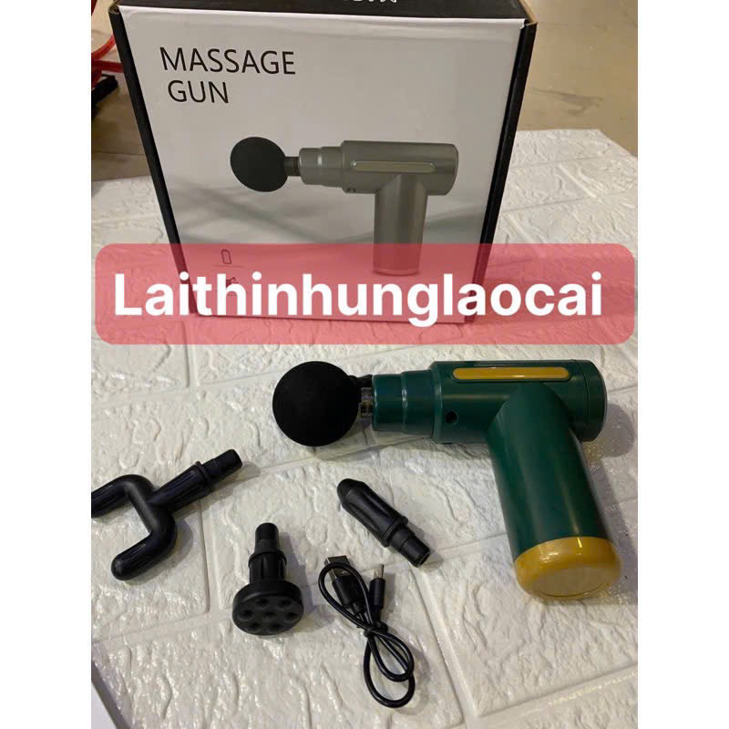 Súng mát xa cầm tay tích điện loại vừa – 4 đầu