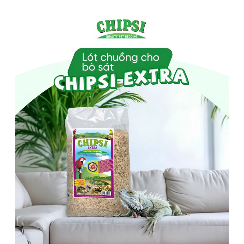 Lót Chuồng Cho Bò Sát Chipsi bao 10L